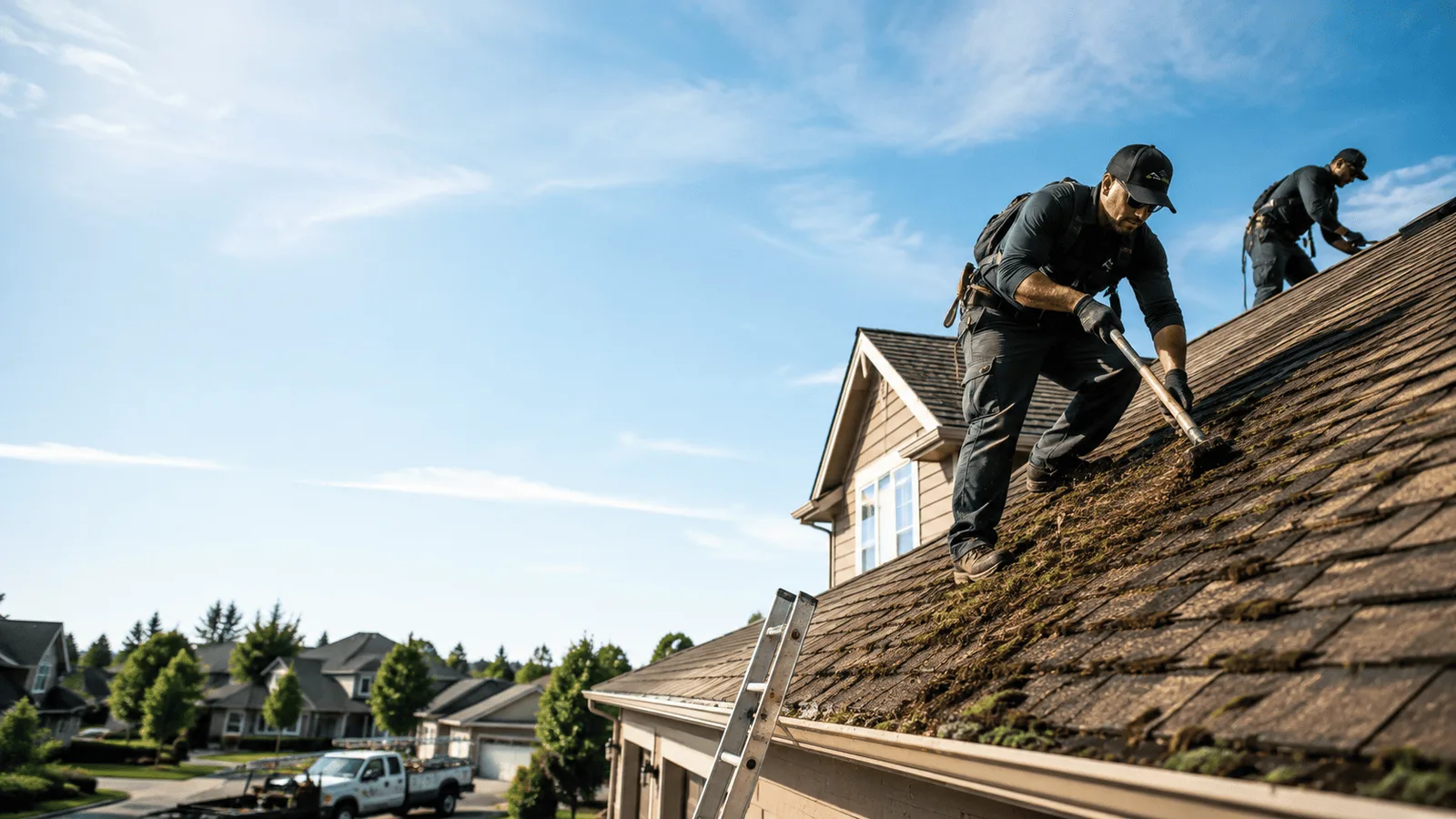 Roof Moss Removal in Carbon Cliff, IL near me
